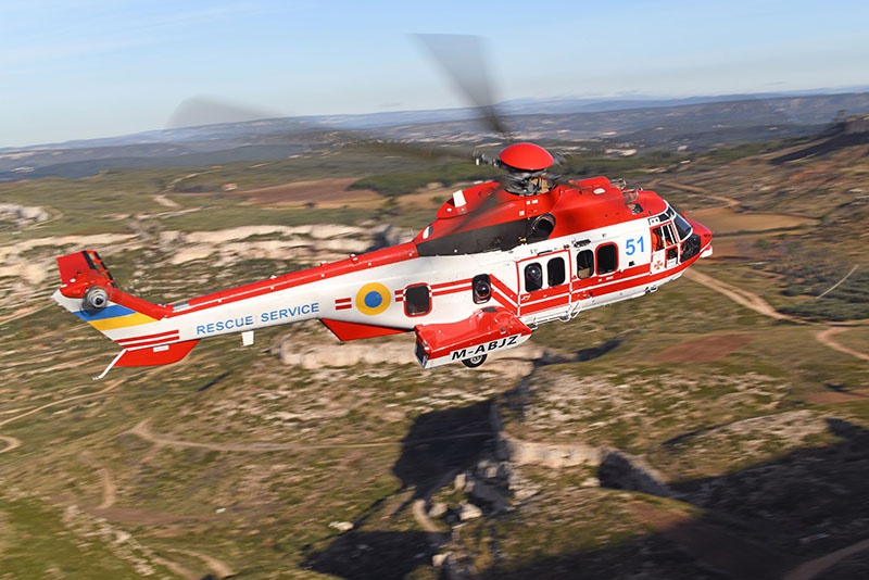 Вертолёт компании «Airbus» H225 МВД Украины.